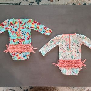 Baby / toddler swimsuit 4 piece lot